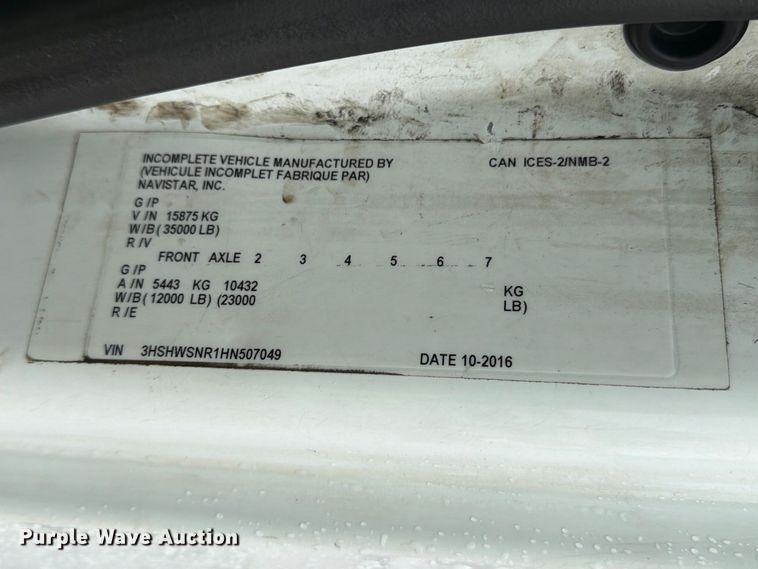 image for item YA4636 2017 International 8600 toter truck