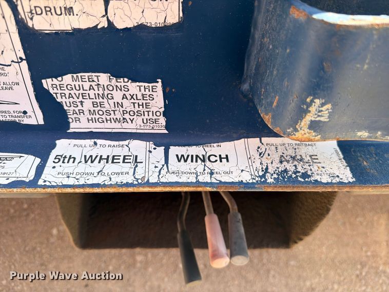 image for item YA4746 2012 Landoll Corporation drop tilt deck equipment trailer