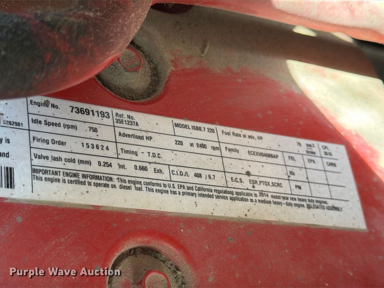 image for item YA4884 2015 Ford F750 Super Duty forestry bucket truck