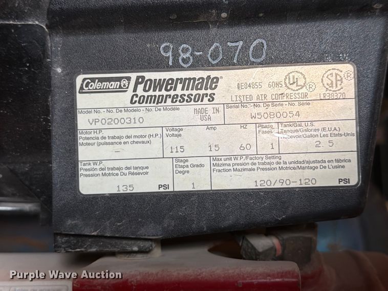 image for item DU8022 (3) air compressors