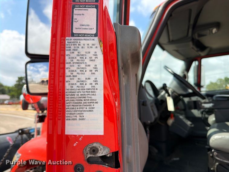 image for item DY3315 2007 International 7400 dump truck