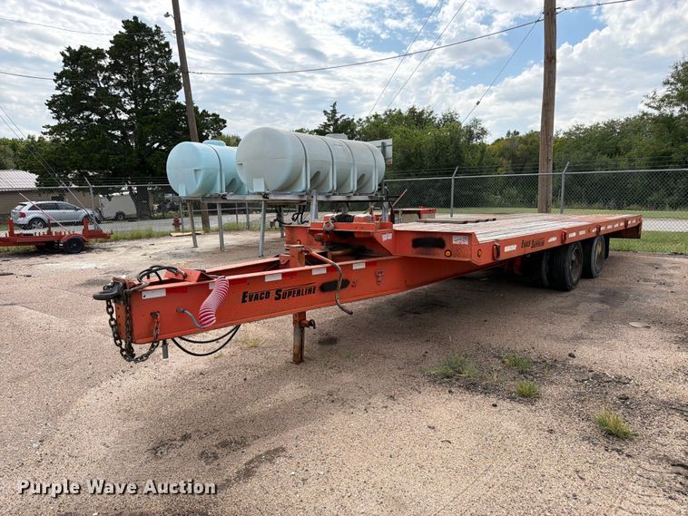 2002 Evaco Superline equipment trailer