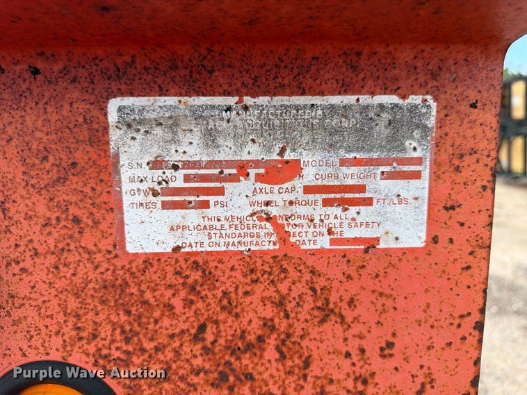 image for item DY3324 2002 Evaco Superline equipment trailer
