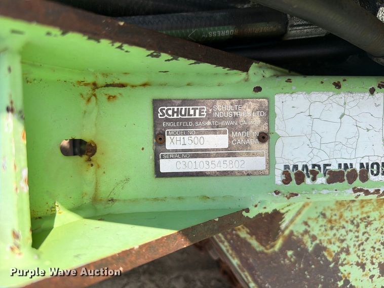 image for item DY3329 2008 Schulte XH1500 batwing rotary mower