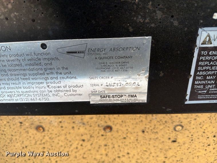 image for item DY3334 Quixote Company crash attenuator