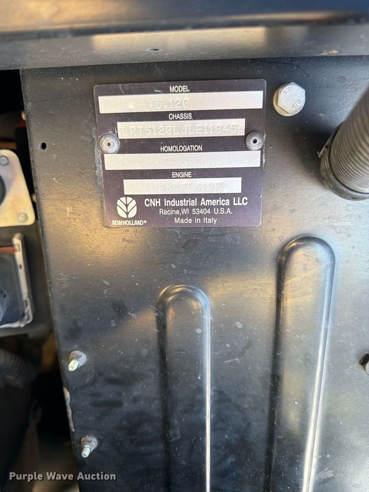 image for item DY3365 2019 New Holland T5.120 MFWD tractor