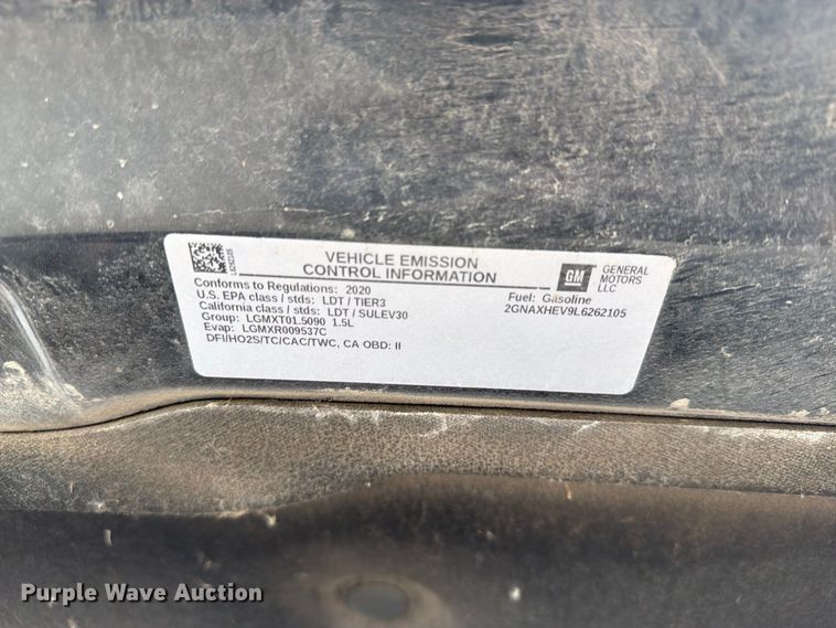 image for item DY3387 2020 Chevrolet Equinox SUV