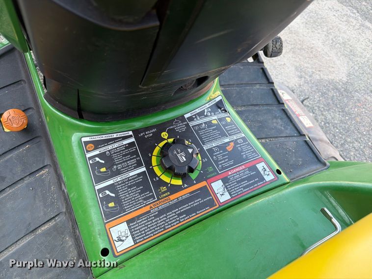 image for item DY3391 2017 John Deere X570 lawn mower