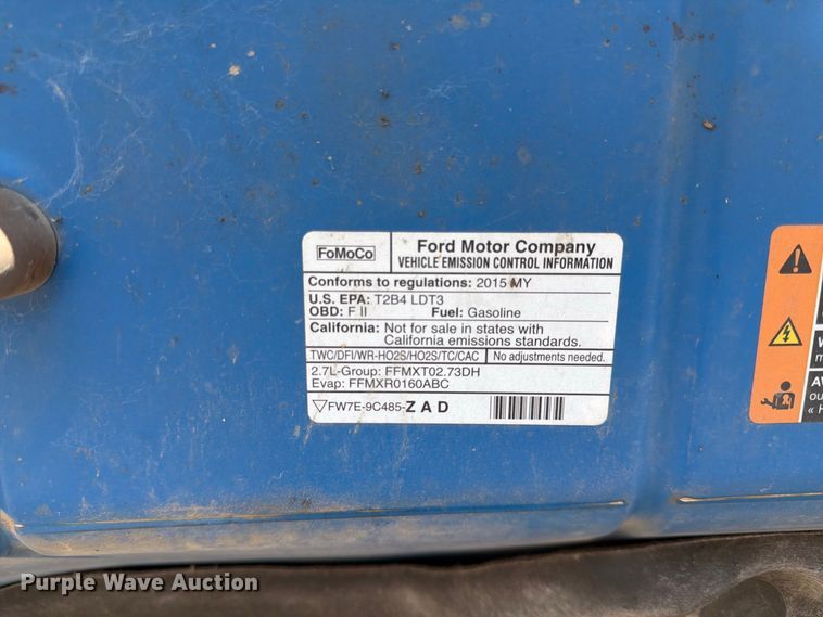 image for item EP7595 2015 Ford F150 Ext. Cab pickup truck