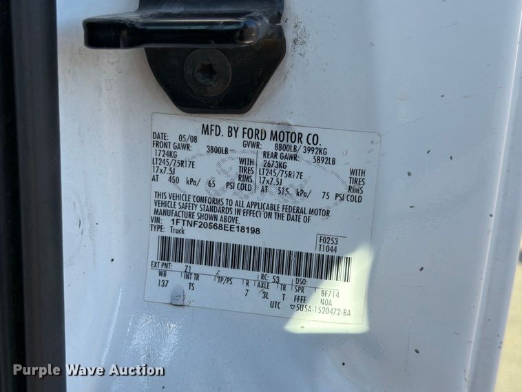 image for item EP7596 2008 Ford F250 Super Duty pickup truck