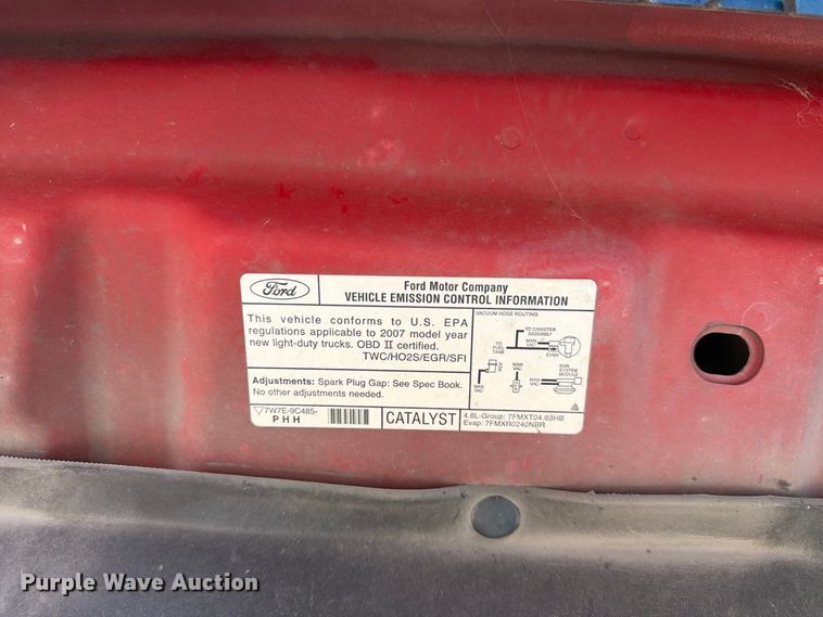 image for item EP7600 2007 Ford F150 Ext. Cab pickup truck