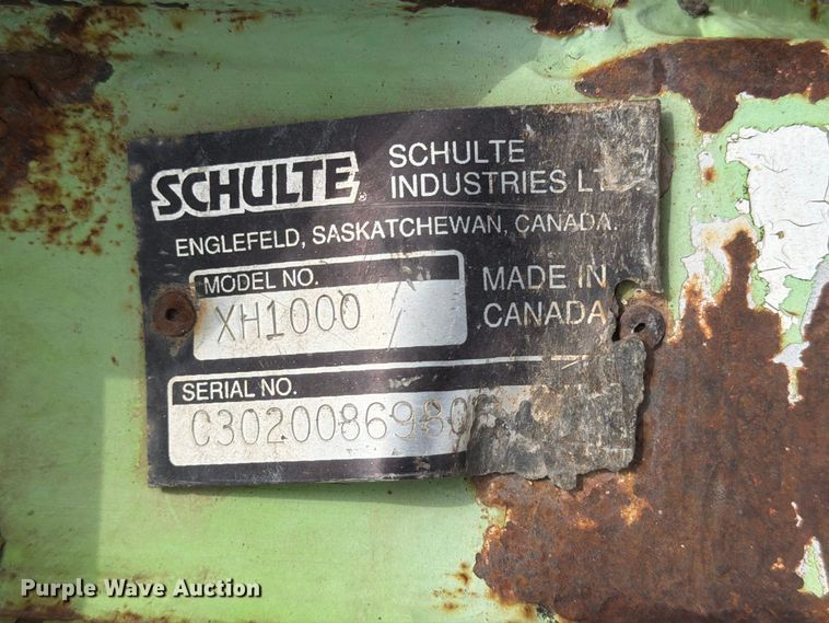 image for item EP7634 2008 Shulte XH1000 Series 2 batwing rotary mower
