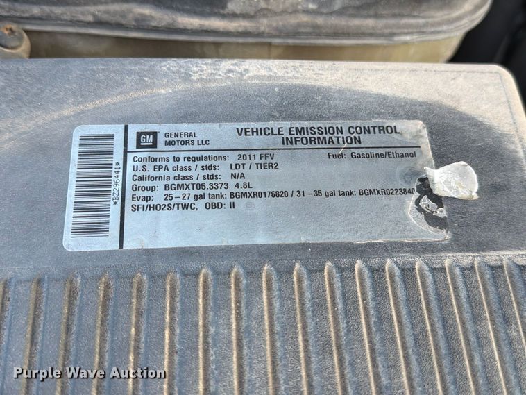 image for item EP7655 2011 Chevrolet Silverado 1500 Ext. Cab pickup truck