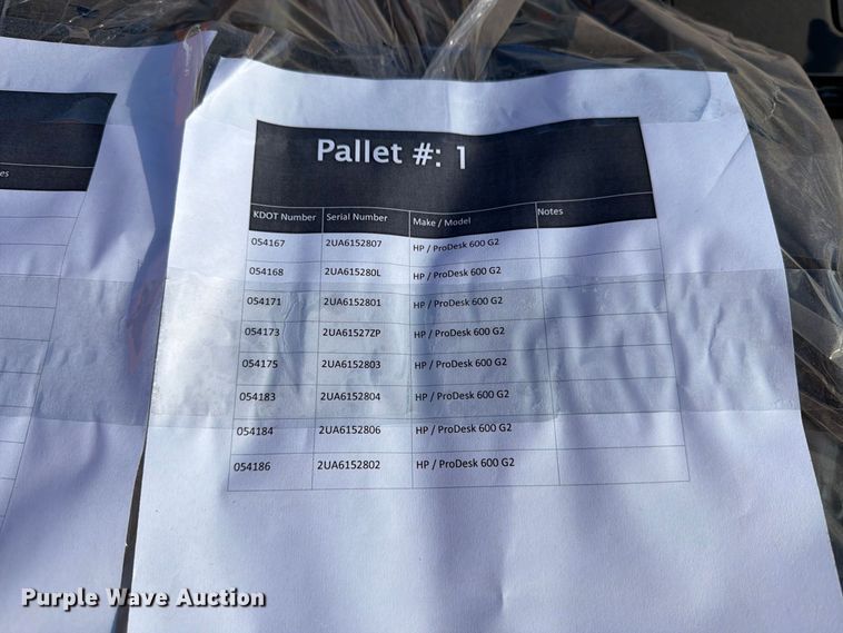 image for item EP7657 6 pallets of electronics