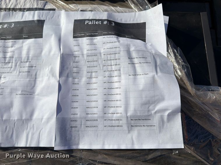image for item EP7657 6 pallets of electronics