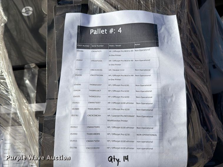 image for item EP7657 6 pallets of electronics