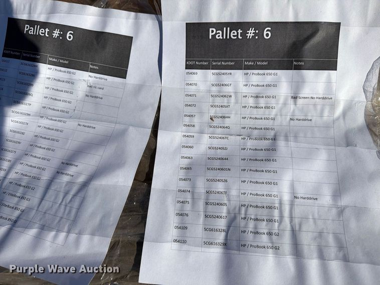 image for item EP7657 6 pallets of electronics