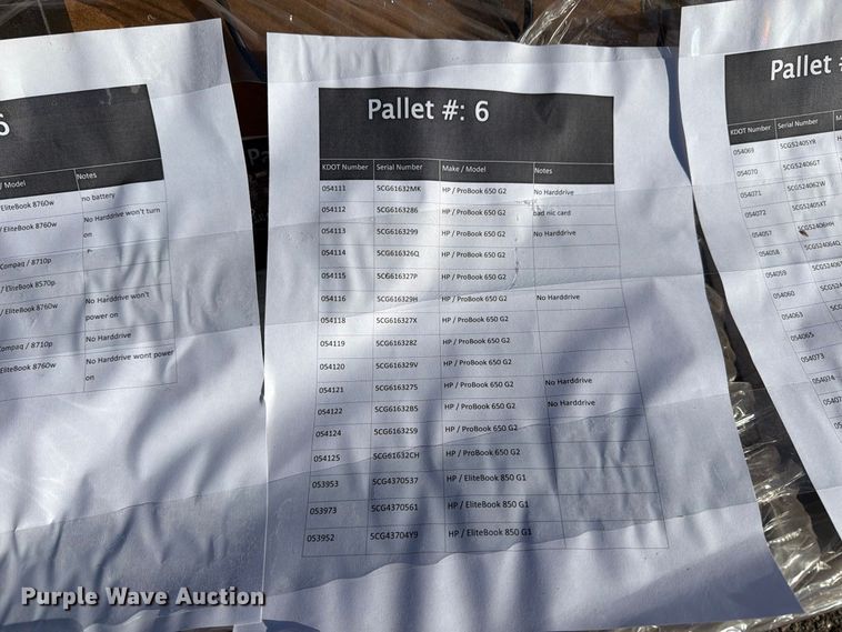 image for item EP7657 6 pallets of electronics