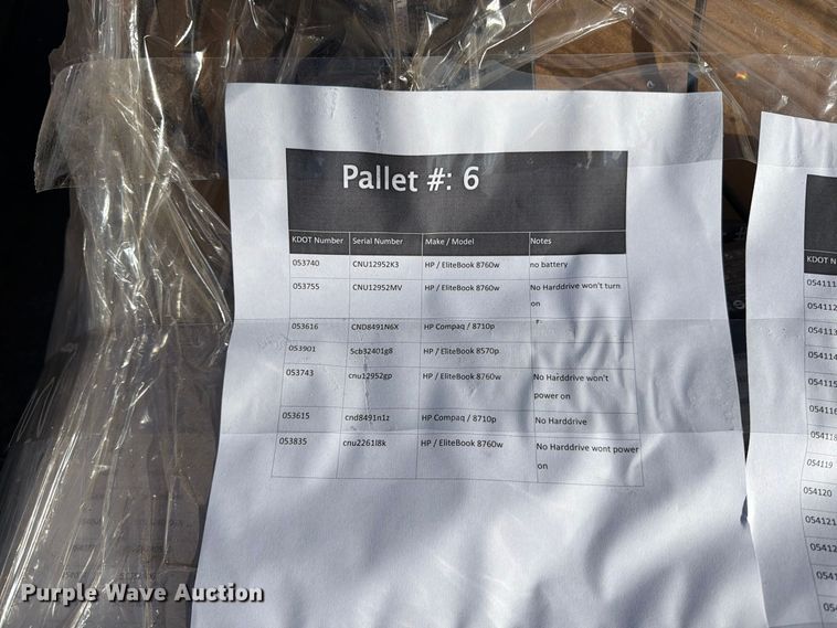 image for item EP7657 6 pallets of electronics