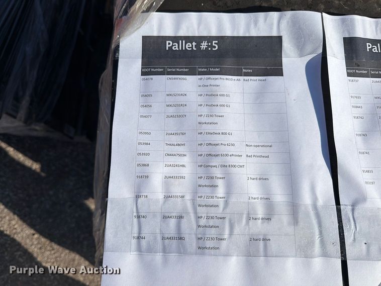 image for item EP7657 6 pallets of electronics