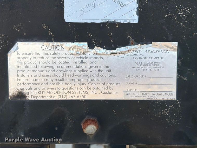 image for item EP7669 Trinity crash attenuator