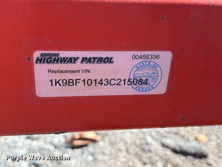 image for item EV6165 2003 King utility trailer