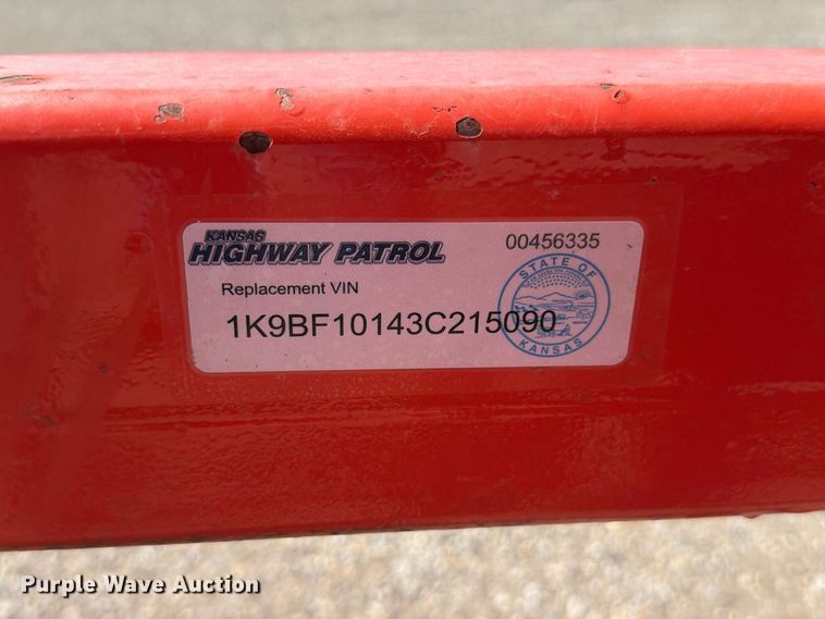 image for item EV6166 2003 King utility trailer