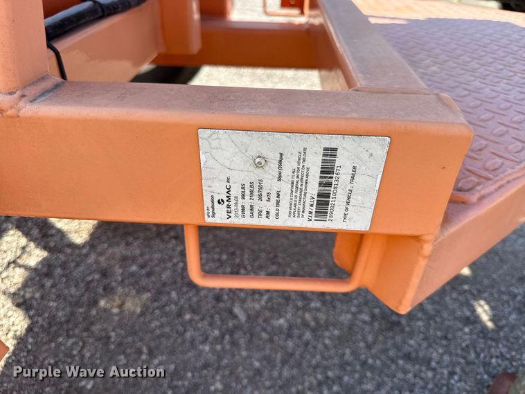 image for item EV6173 2013 Ver-Mac arrow board trailer