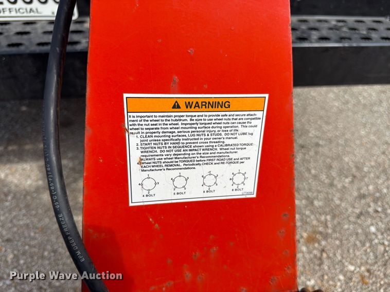 image for item EW5076 2016 Eagle Trailer Co. utility trailer