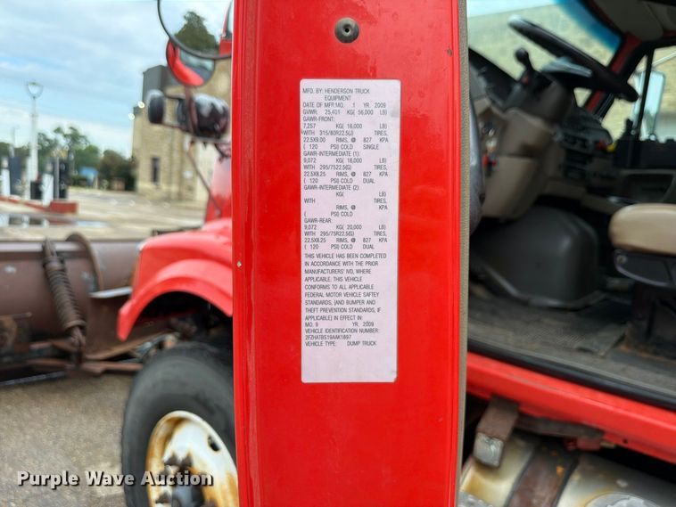 image for item FH6316 2009 Sterling L7500 dump truck