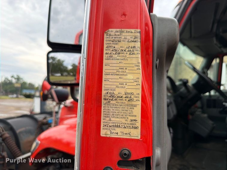 image for item FH6321 2007 International 7400 dump truck