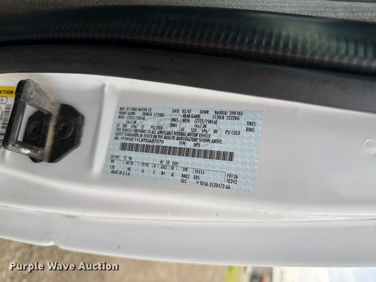image for item FH6337 2007 Ford Econoline van