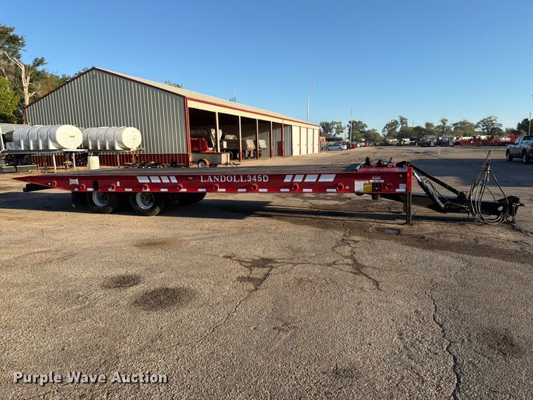image for item FK3708 2008 Landoll Corporation 345D tilt deck equipment trailer