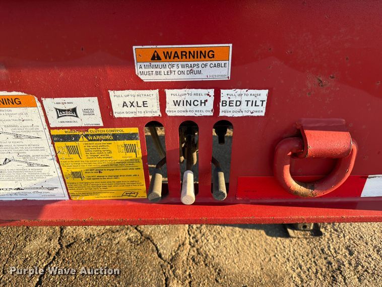 image for item FK3708 2008 Landoll Corporation 345D tilt deck equipment trailer