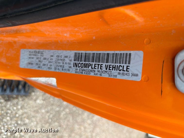 image for item FN1518 2018 RAM 2500 heavy duty utility bed pickup truck