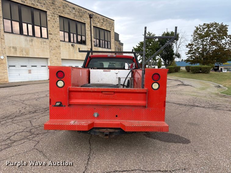 image for item FN1520 2011 Ford F250 Super Duty Crew Cab utility bed pickup truck