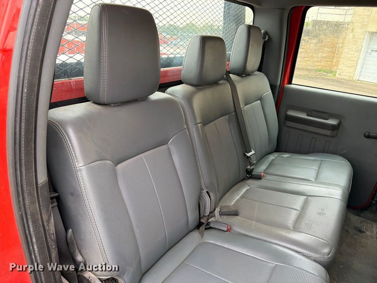image for item FN1520 2011 Ford F250 Super Duty Crew Cab utility bed pickup truck