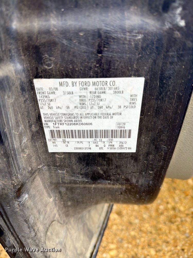 image for item FN1522 2008 Ford F150 pickup truck