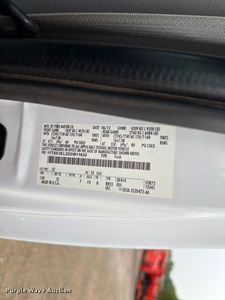 image for item FN1524 2013 Ford Econoline E350 van