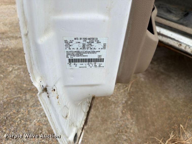 image for item FN1526 2007 Ford F150 pickup truck