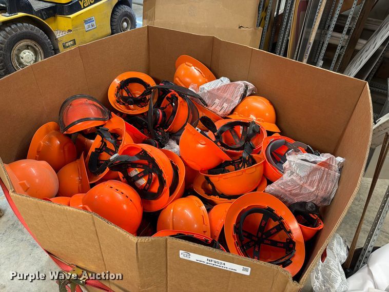 Approximately 89 hard hats