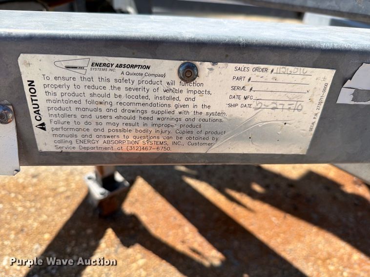 image for item NF9550 2010 Energy Absorption crash attenuator