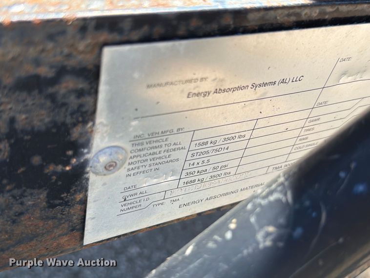 image for item NF9559 2011 Energy Absorption crash attenuator