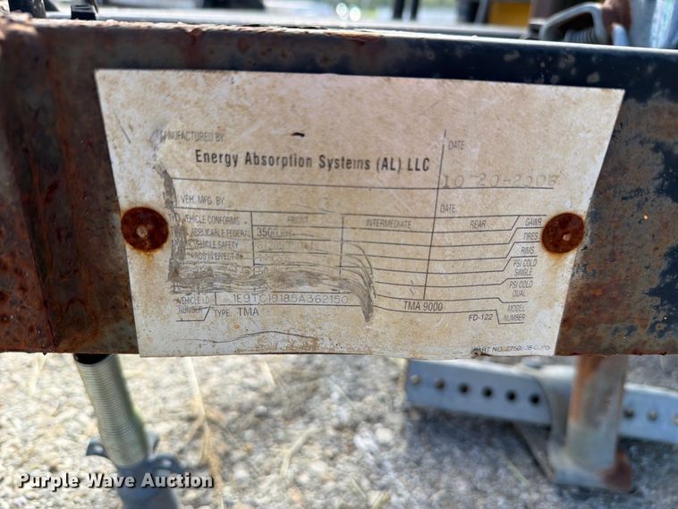 image for item NF9565 2005 Energy Absorption crash attenuator