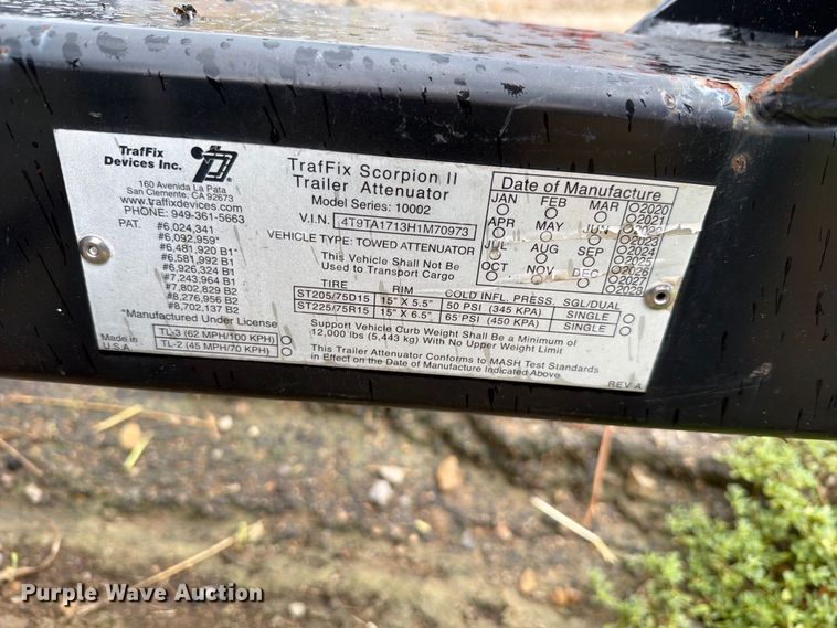 image for item NF9569 Traffic  Scorpion II crash attenuator
