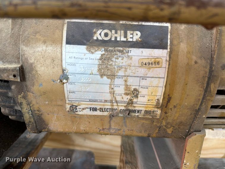 image for item NF9592 Kholer R1030 generator
