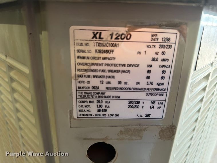image for item NF9598 1995 Condensor XL1200 condenser
