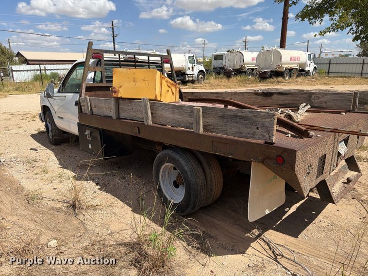 image for item DE1383 1997 Chevrolet C3500 flatbed pickup truck