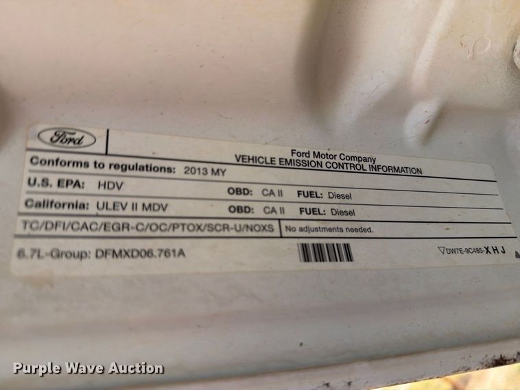 image for item DK6599 2013 Ford F250 Super Duty Crew Cab pickup truck