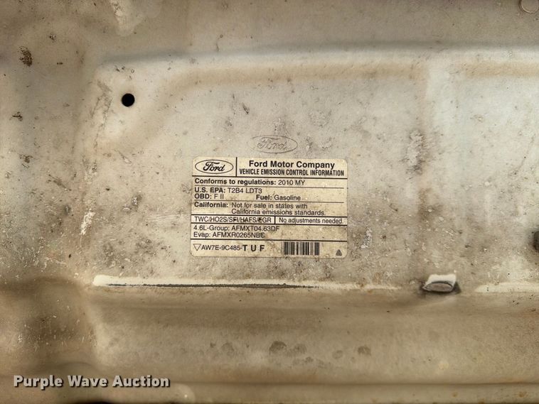 image for item DU3137 2010 Ford F150 Ext. Cab pickup truck